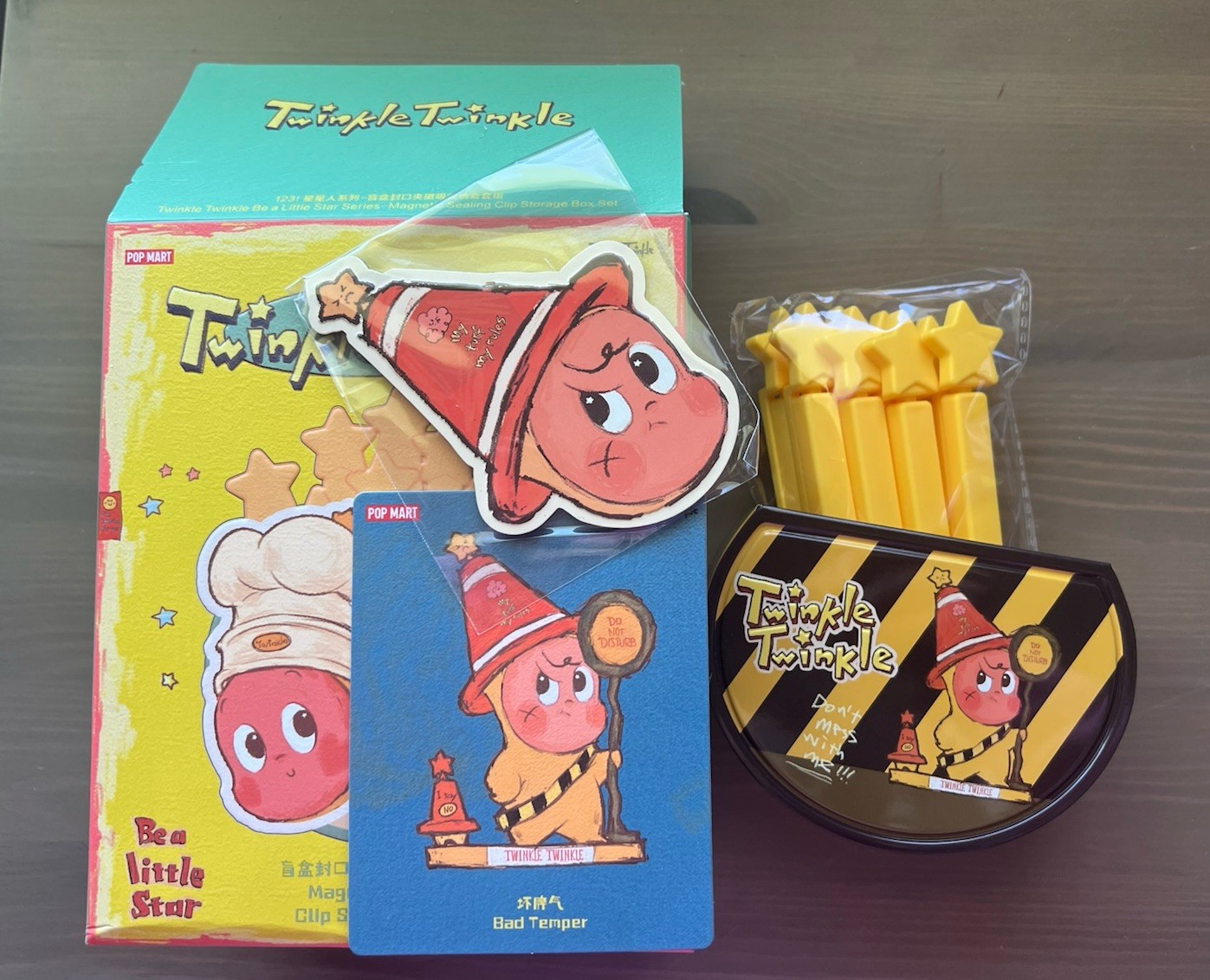 Twinkle Twinkle Be A little Star Magnetic Sealing Clip Storage Box Bad Temper