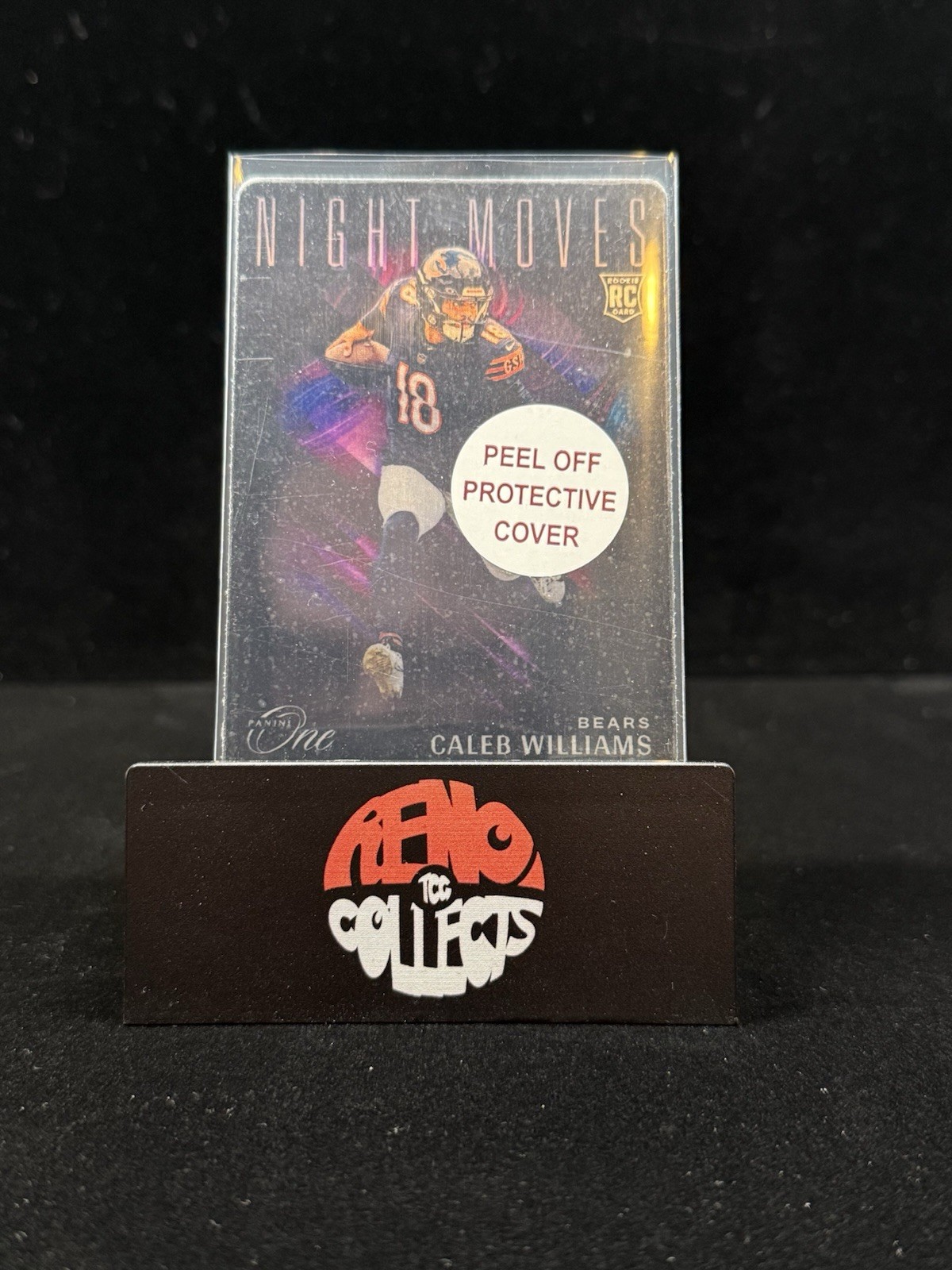 2024 Panini One Caleb Williams RC Night Moves Metal Card CASE HIT! Chicago Bears
