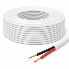 22/2 UL Certified Security Burglar Alarm Wire Cable, 500ft Bare Copper, CL2/CL3