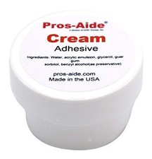 Pros-Aide Cream Adhesive 1/2 oz. Jar - Official Product of ADM tronics Clear