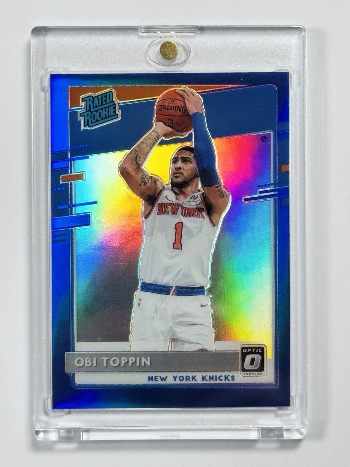 2020-21 DONRUSS OPTIC OBI TOPPIN #158 RATED ROOKIE 1/59 COLOR MATCH