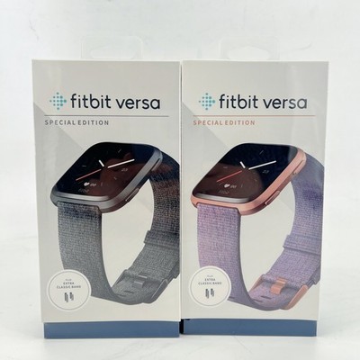 New Fitbit Versa Smart Watch Fitness Activity Tracker with S & L Sizes Band US