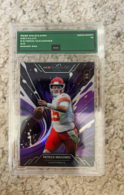 Patrick Mahomes - 2025 Wild Card Metallix #WMP-PM Serial Numbered 3/5