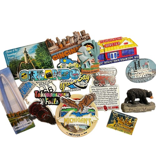 Souvenir Refrigerator Magnets Destination States Parks Landmarks Cities