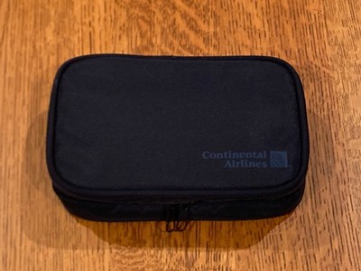 Continental Airlines Business First Class Travel Amenity Toiletry Bag