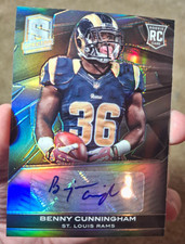 2013 PANINI SPECTRA FOOTBALL BENNY CUNNINGHAM AUTO RC CARD /299 #108