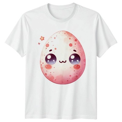 Süßes gepunktetes Kawaii Osterei T-Shirt entzückende Figur Frühling Geschenk