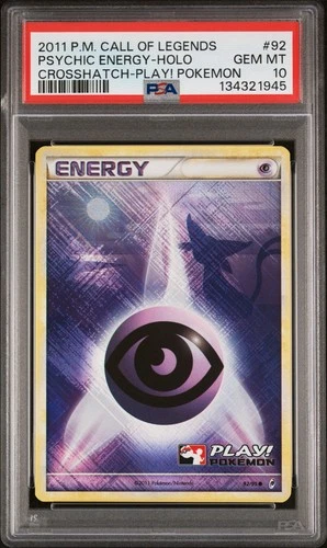 2011 Pokemon Psychic Energy Holo #92 PSA 10 Gem Mint Call of Legends Crosshatch