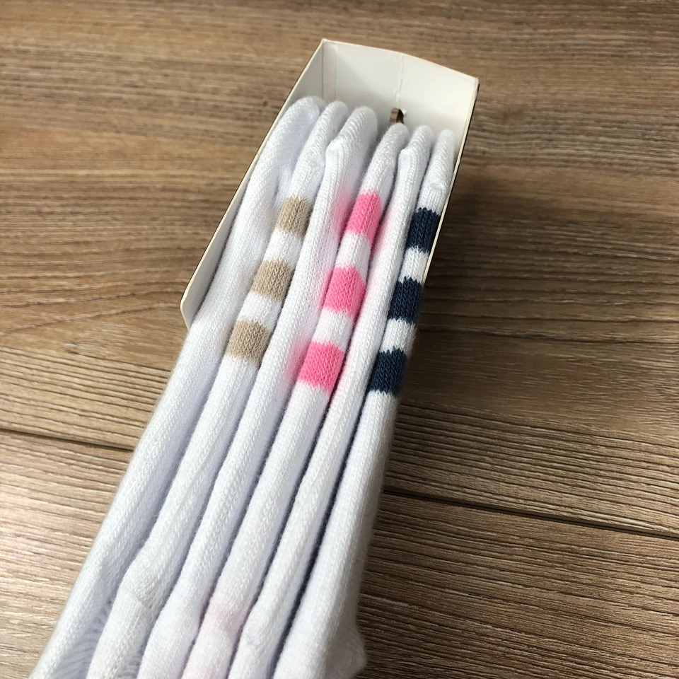 Calcetines deportivos Adidas MUJER 6pk Superlite a rayas Super No Show. Talla 5-10 Foto 3 de 4