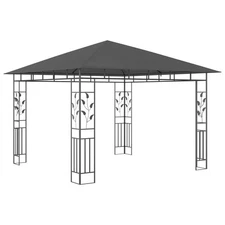 Outdoor Gazebo 10x10ft with Mosquito Net in Anthracite vidaXL