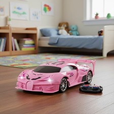 Pink Remote Control Car for Girls, Rechargeable High Speed Drift RC Cars Toys...