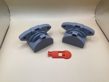 Wall Mount Top & Bottom Bracket For Hozelock 2415 Hose Reel Plus Clip Lock Grey