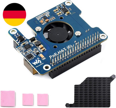 Poe HAT (F) for Raspberry Pi 5 / CM5, 802.3Af/At Compliant, High Power Output, A