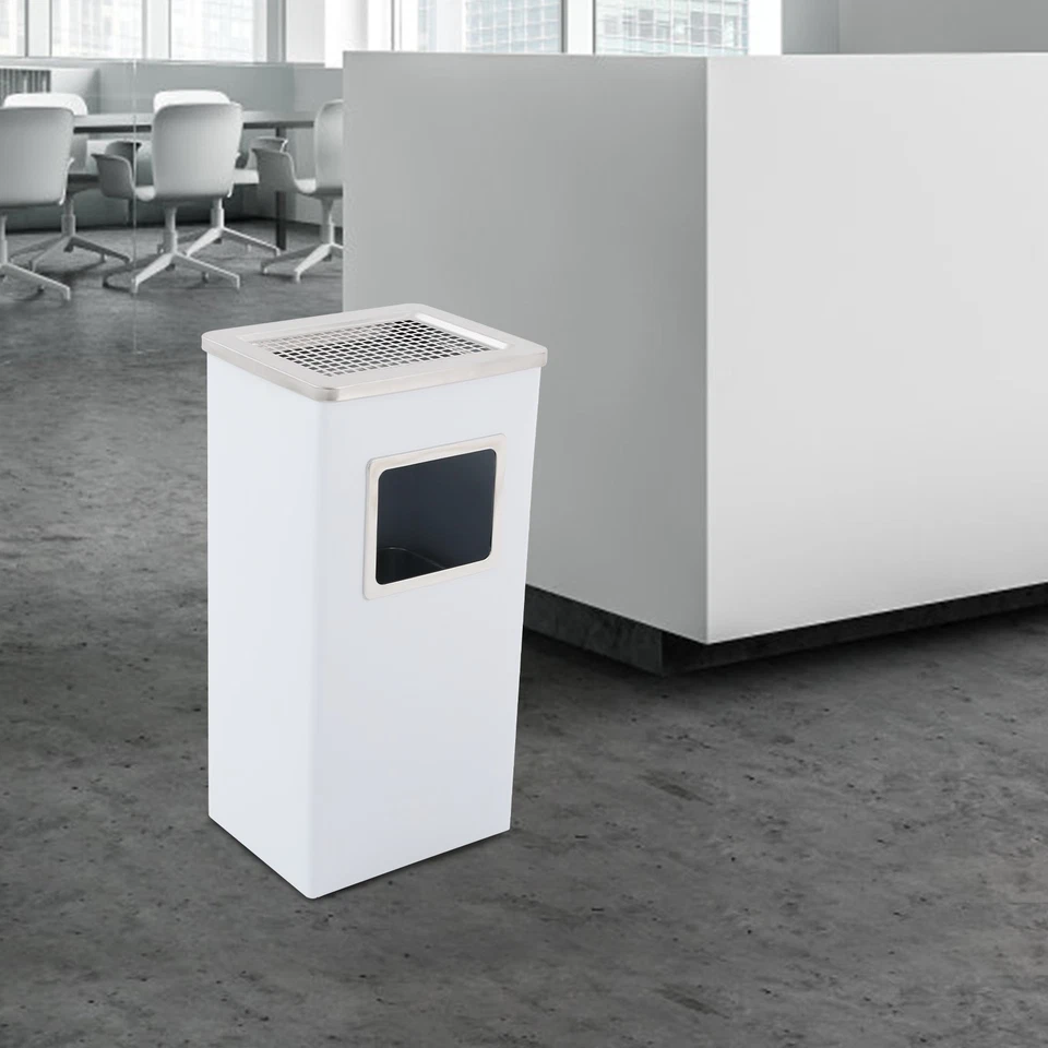 31cm x25cm x61cm Trash Can Garbage Can, Indoor&Outdoor Trash Can white - Image 4 of 4