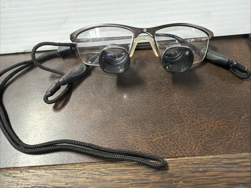 VINTAGE Orascoptic Research Dental Titanium 145 Frame Magnifying Loupe Glass