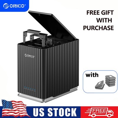 ORICO 2/5Bay Type C Storage Enclosure 3.5'' HDD for Mac and PC DAS Solution 110T