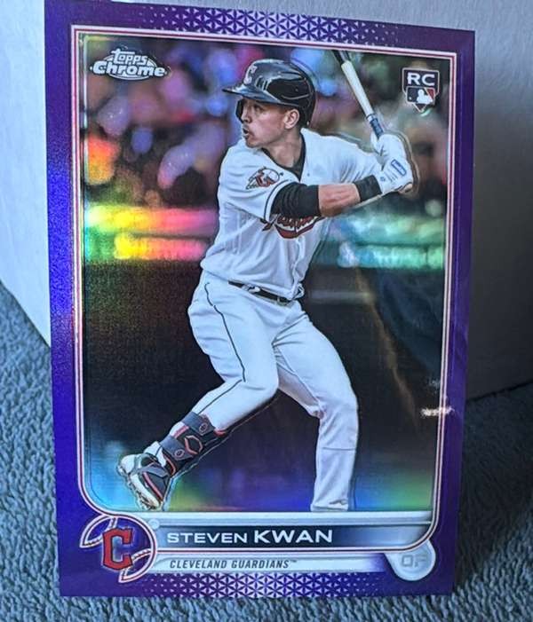 2022 Topps Chrome Update - Purple Refractor #USC85 Steven Kwan