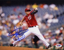 Drew Storen SIGNED 8x10 Photo Nationals RookieGraph PSA/DNA AUTOGRAPHED