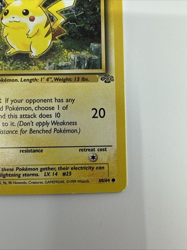 Pikachu 60/64 Jungle Regular - Picture 5 of 10