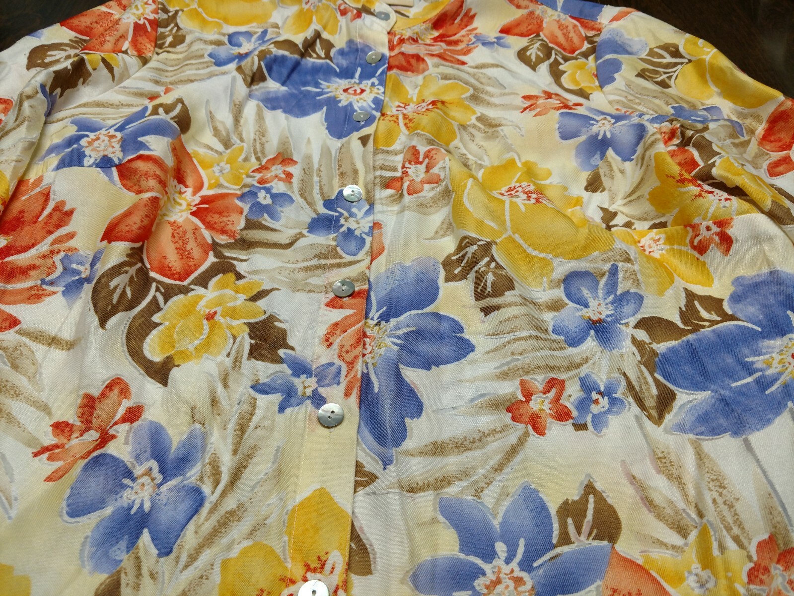 Alfred Dunner Multi-Colored Flowered Button Down … - image 2