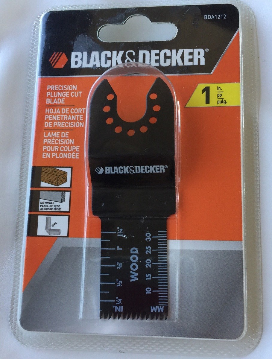 Black & Decker BDA1212 Oscillating Tool Accessory - 1 Inch Precision Plunge Cut Blade
