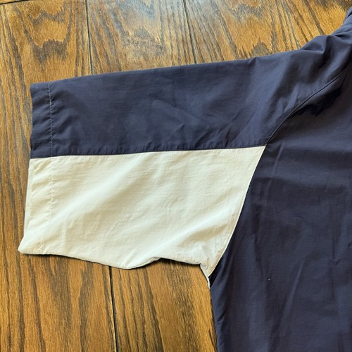 FootJoy Jacket Mens Medium Blue White Windshirt Pullover Golf Short Sleeve New - Picture 12 of 12