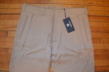 VERSACE CAMEL BEIGE RAMIE DRESS CASUAL MINIMAL DESIGN  PANTS S 32 48 GIANNI V