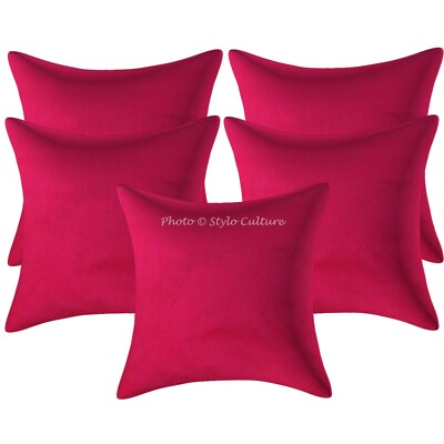 Indian Lounge Sofa Cushion Covers 40x40 Cm Solid Zippered Lounge Sofa Cushion Covers 40x40 Cm