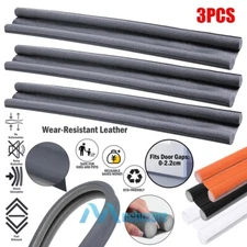 3Pcs 36" Under Door Bottom Seal Strip Stopper Door Draft Guard Soundproof Strip