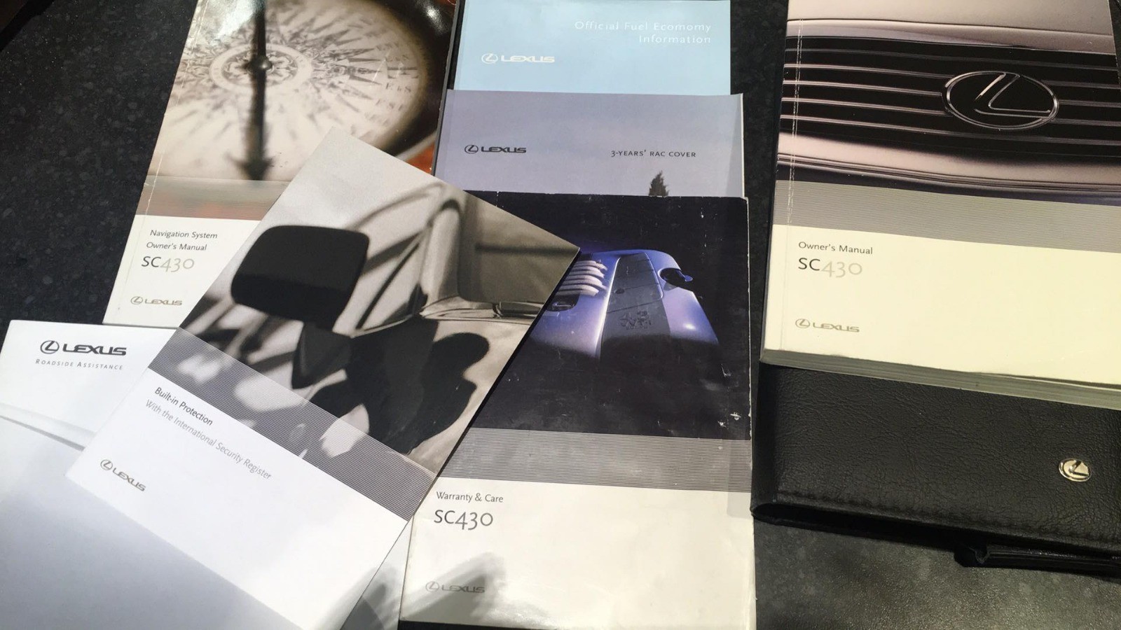 Lexus SC430 01-05 Owners Manual Handbook SAT NAVIGATION Leather wallet |  eBay