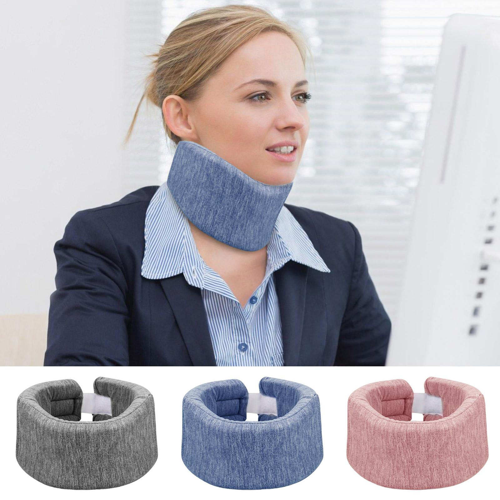 Travel Pillow Memory Foam Neck Pillow Ergonomic Head Support Neck Pillow-image