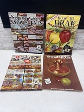 Vintage Walter T Foster Art Books Lot Of 4 Snow Scenes Secrets Oil And Drawing