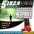 Cordless Led Work Light Milwaukee Waxpar 18w 900lm 2000lm