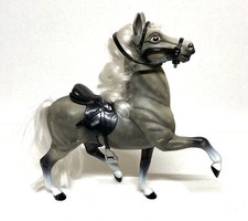 Breyer Traditional Horse Toy Prancing Dapple Gray With Saddle and Bridle