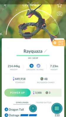 Pokémon Trade Go - Shiny Rayquaza for Guaranteed Lucky Trade