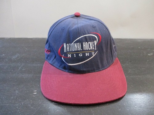 VINTAGE Hockey Hat Cap Snap Back Blue 