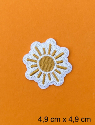 Bügelbild, Patch, Aufnäher,  Aufbügler , Flicken SONNE/SUN/GOLD