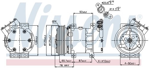 89109 NISSENS Kompressor, Klimaanlage für RENAULT - Bild 9 von 9
