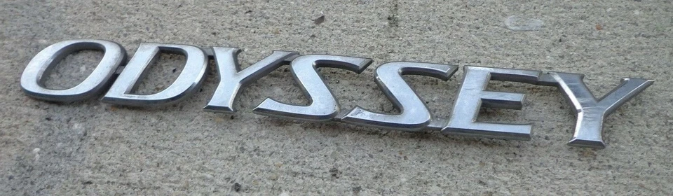 Emblema de porta elevatória Honda Odyssey emblema decalque logotipo traseiro cromado OEM original original - Imagem 2 de 3