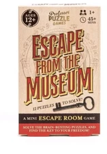 Escape From The Museum Game - A Mini Escape Room - Board/Card Game