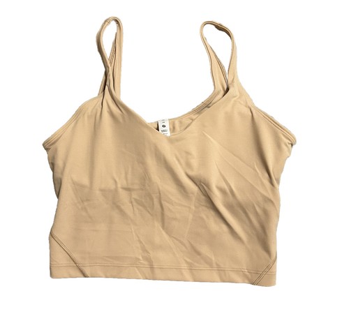 NWT🍋LULULEMON🍋SIZE 10🍋ALIGN CROPPED TANK🍋NEW🍋BUILT IN BRA🍋CONTOUR🍋NEW! - 第 1/10 張圖片