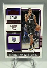 2023-24 Panini Contenders - Red Game Ticket #40 De'Aaron Fox