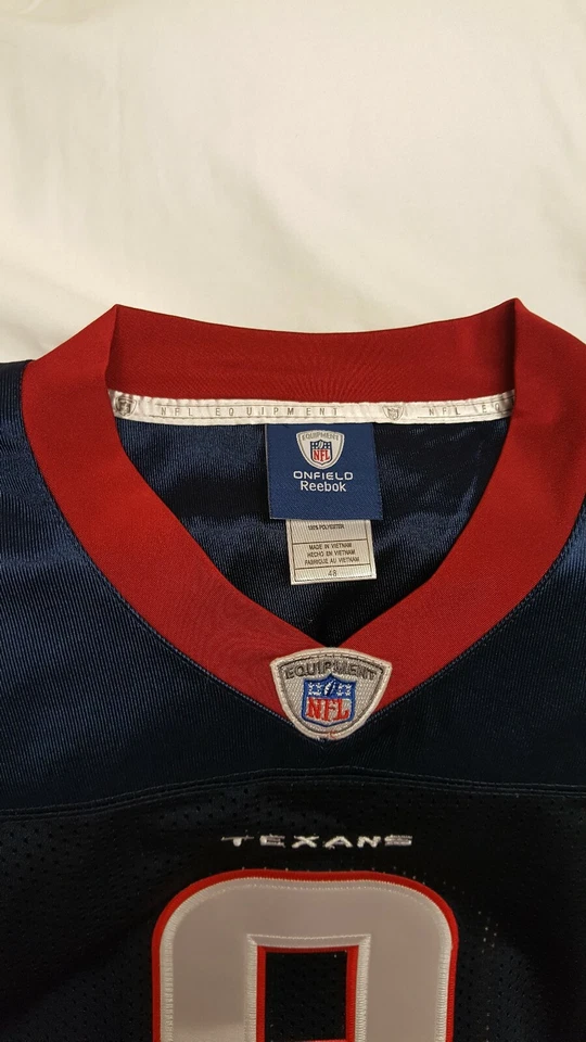 Camiseta cosida Reebok Matthew Schaub Houston Texans NFL cosida #8 talla 48 Foto 4 de 4