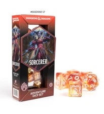 Sirius Dice: D&D Adventure Dice - Sorcerer: Orange, Item# SDZ2002-17