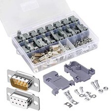 DB9 Solder Connector 9PIN RS232 Terminal Adapter Breakout Board with Case Ass...