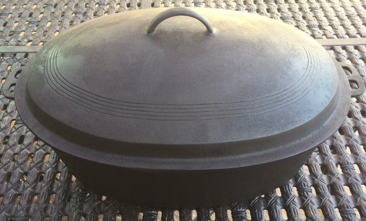 Wagner Ware Sidney O #9 Drip Drop Oval Roaster 1289 w/Lid and