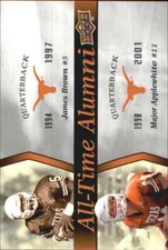 2011 Upper Deck Texas All-Time Alumni Duos #AB James Brown/Major Applewhite