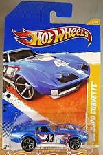 2011 Hot Wheels 4 New Models 4/50 '69 COPO CORVETTE Blue Variation w/Chrm MC5sp