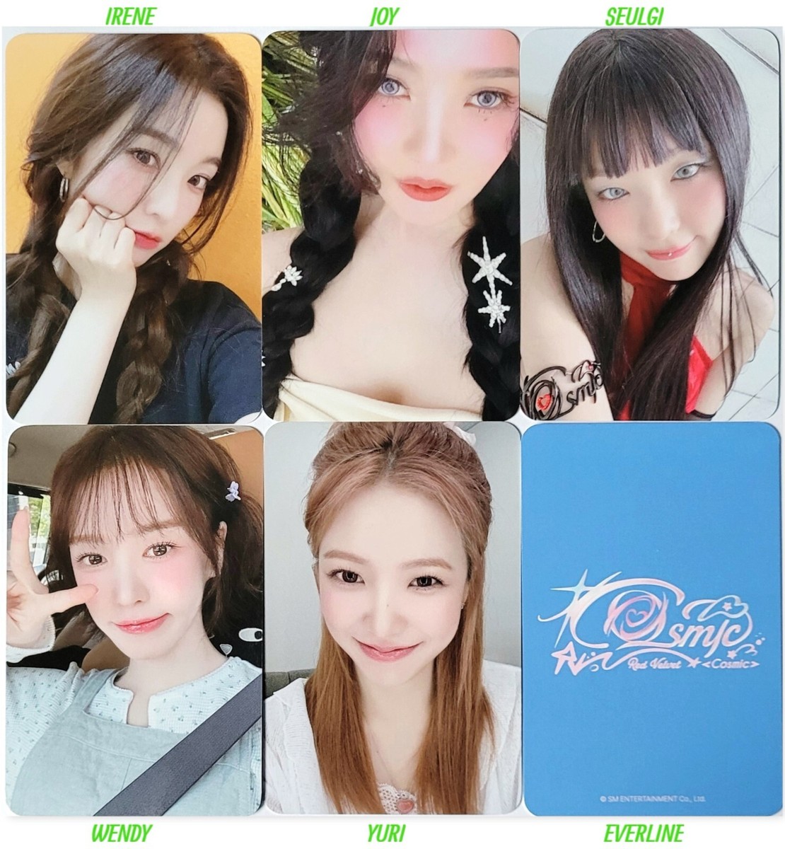 RED VELVET COSMIC OFFICIAL PHOTOCARD -EVERLINE -KTOWN -SM