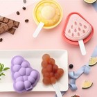 3x Iced Lolly Mould Silicone Popsicle Ice Pop Ice Cream Mold Frozen Desserts
